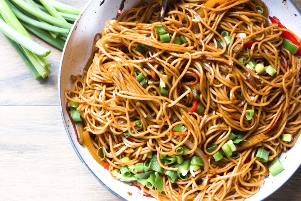 Vegetable Lo Mein - Chocolate & Cheese Please!