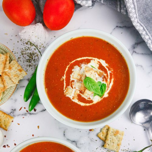 Spicy Tomato Soup - Chocolate & Cheese Please!