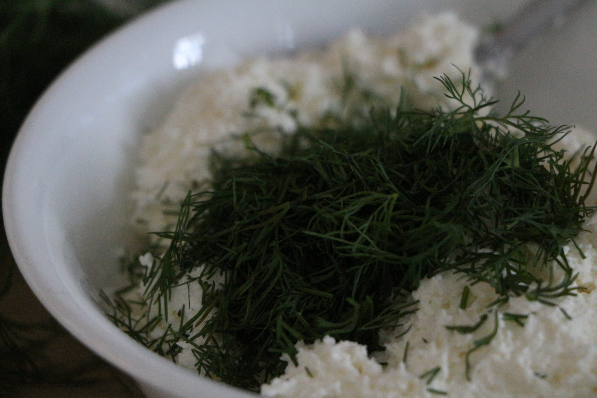 Dill Cream Cheese Garlic Smashed Potatoes