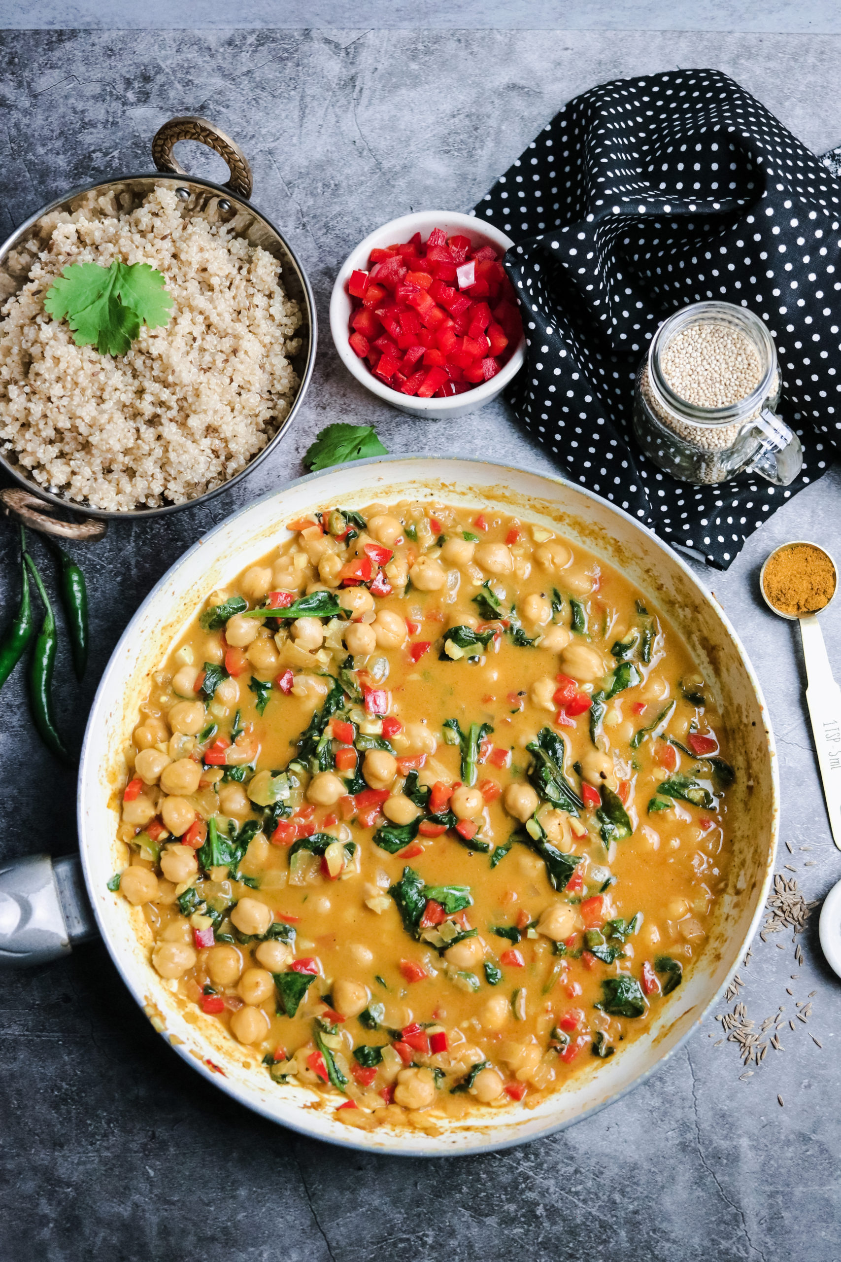 Chickpea Curry | Cumin Quinoa - chocolateandcheeseplease