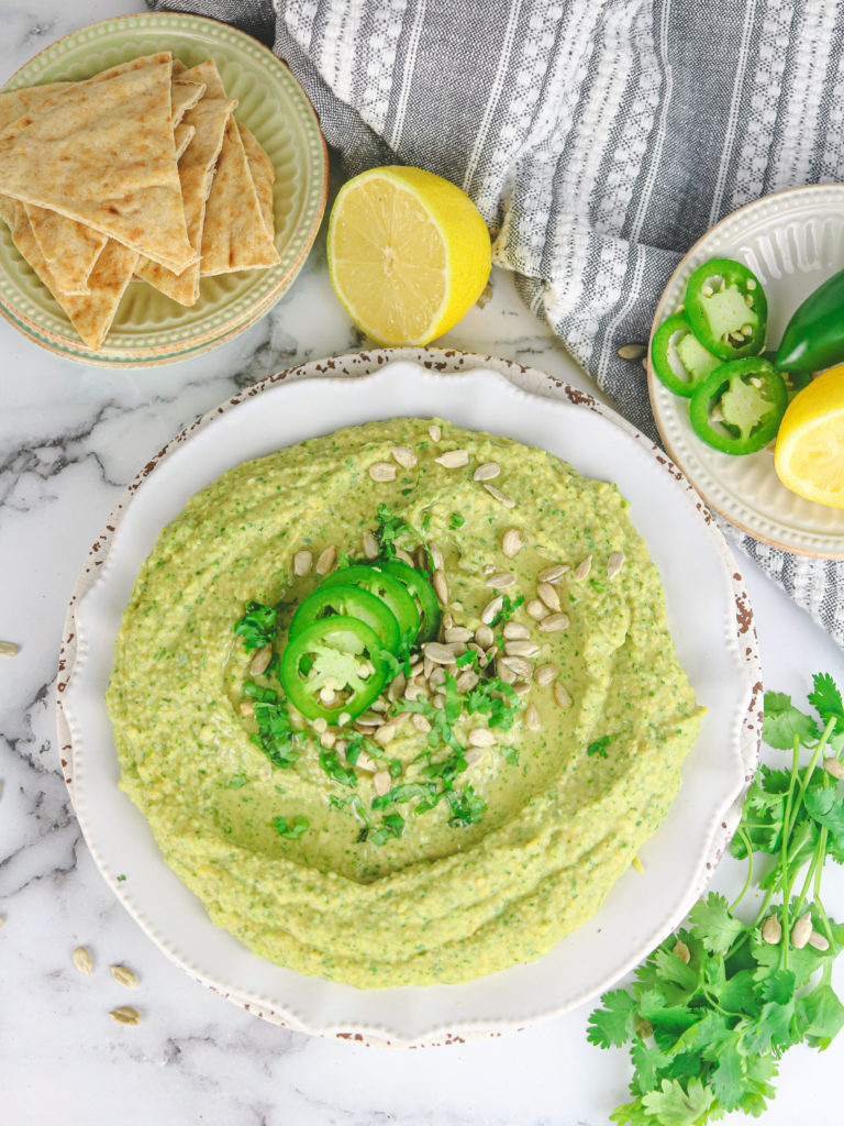 Cilantro Jalapeno Hummus