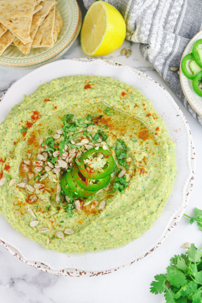 Cilantro Jalapeno Hummus